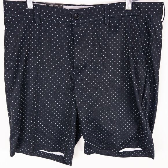 Greg Norman Golf Shorts Men's 36W 11" Inseam ML75 Black White Checks NWT - Picture 1 of 15